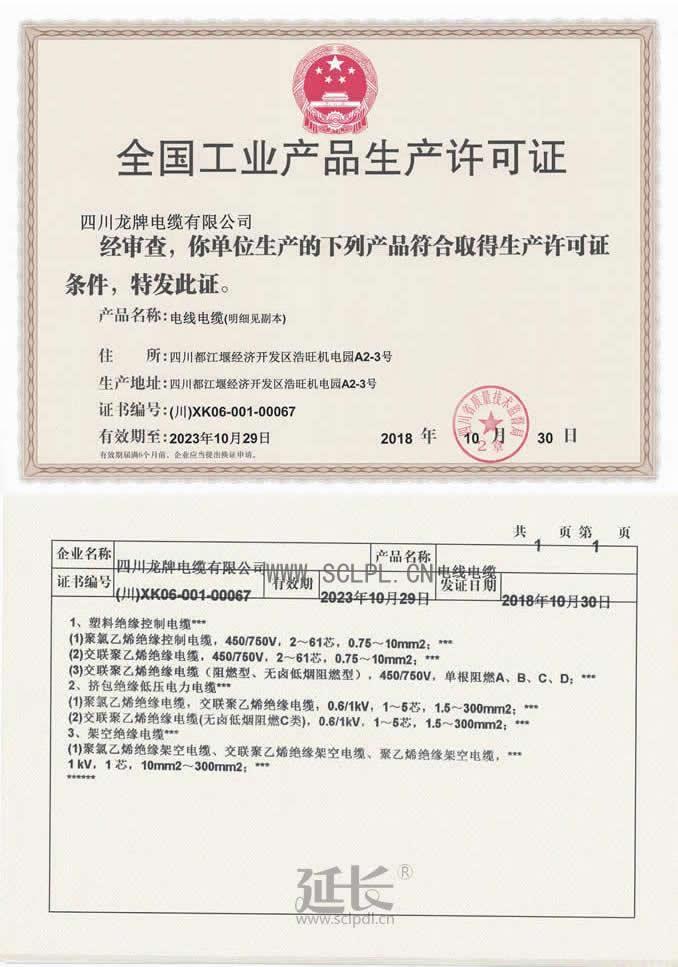 全國工業產品生產許可證